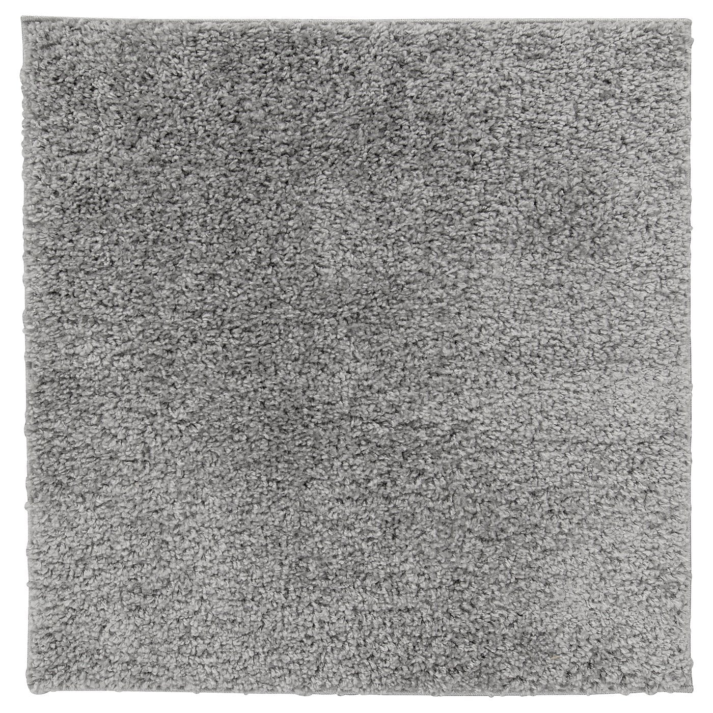 ÄRENDE rug, high pile, grey, 80x80 cm