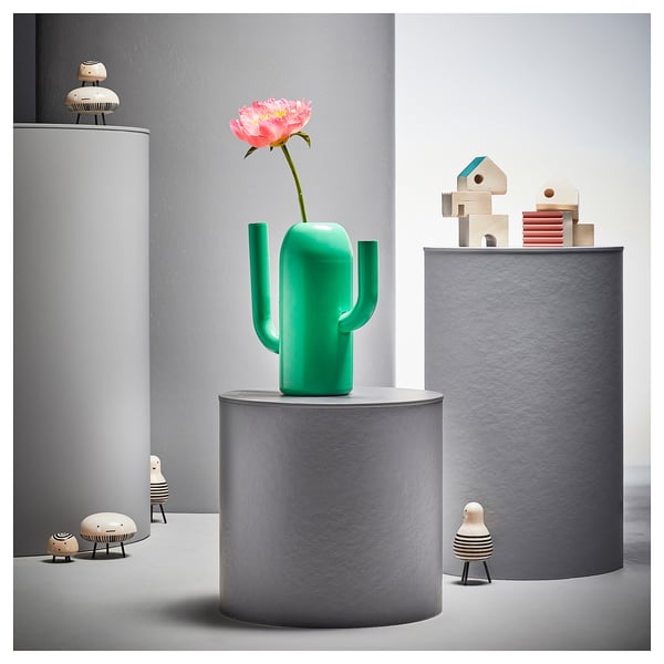 ÄRTBUSKE vase/watering can, bright green, 24 cm