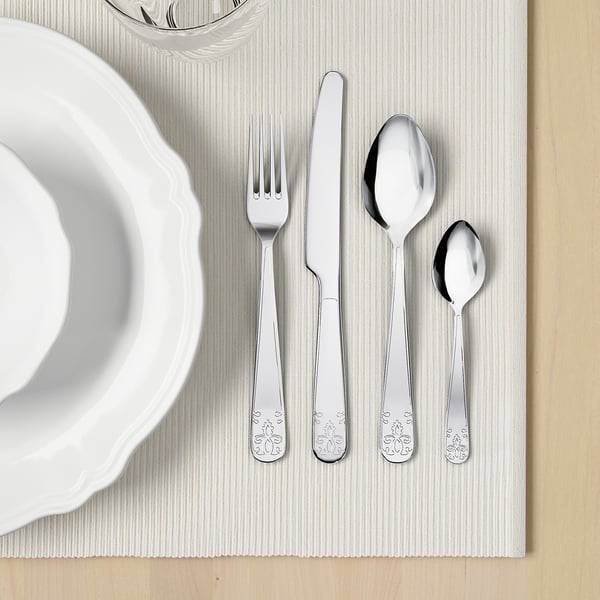 ÄTBART - 24-piece cutlery set, stainless steel