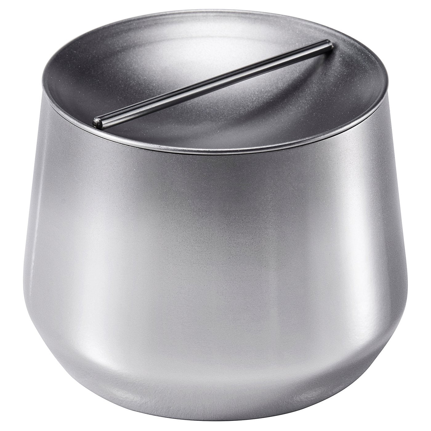 AFTONHAJ jar with lid, stainless steel, 0.6 l