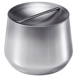 AFTONHAJ jar with lid, stainless steel, 0.6 l