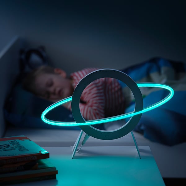 AFTONSPARV - Decorative LED lighting in the shape of a multicoloured planet ,