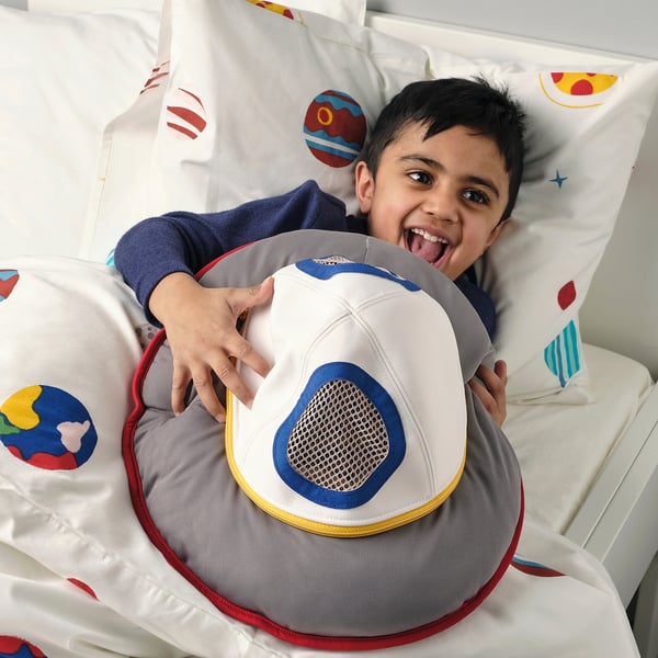 AFTONSPARV soft toy, spaceship/multicolour