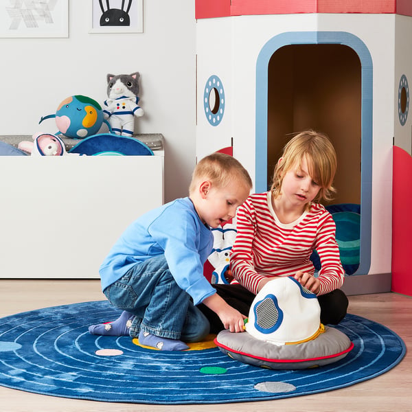AFTONSPARV soft toy, spaceship/multicolour