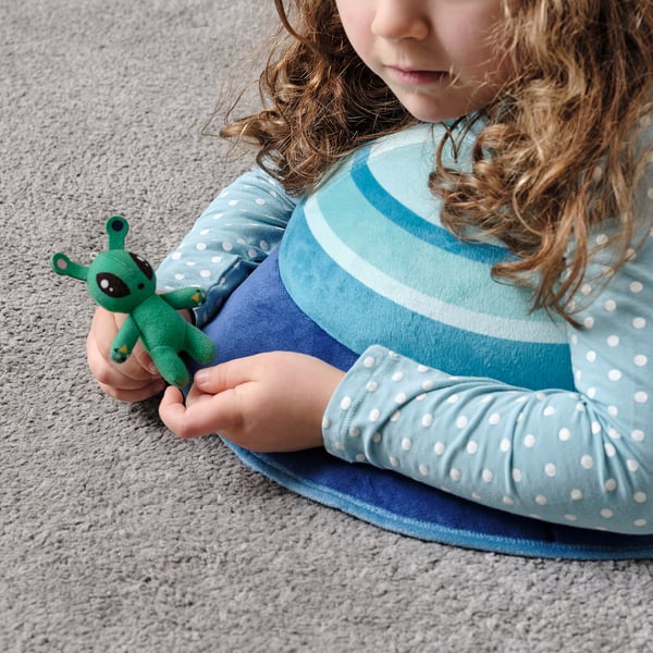 AFTONSPARV soft toy, mini-alien/green, 10 cm