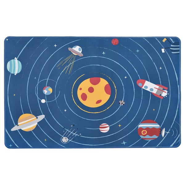 AFTONSPARV - Desk pad, space/blue, 38x60 cm