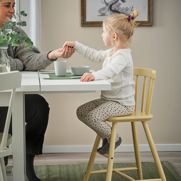 AGAM junior chair, light beige-yellow, 41x79x43 cm