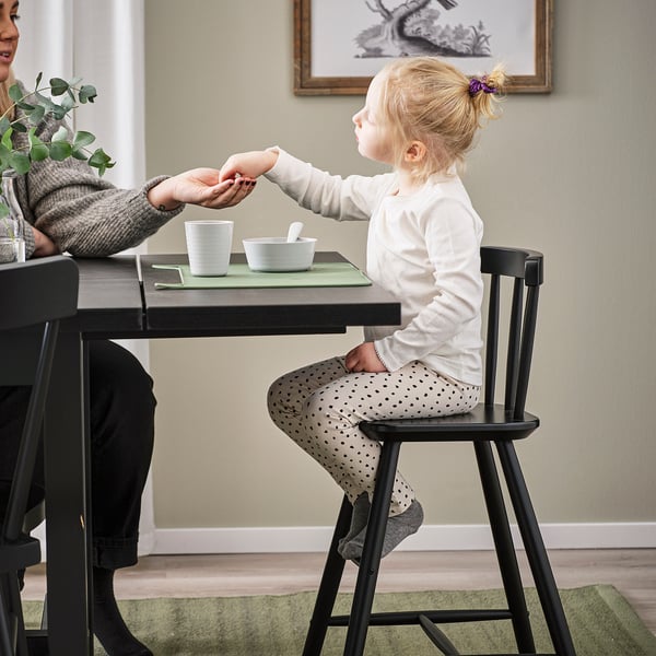 AGAM junior chair, black, 41x79x43 cm