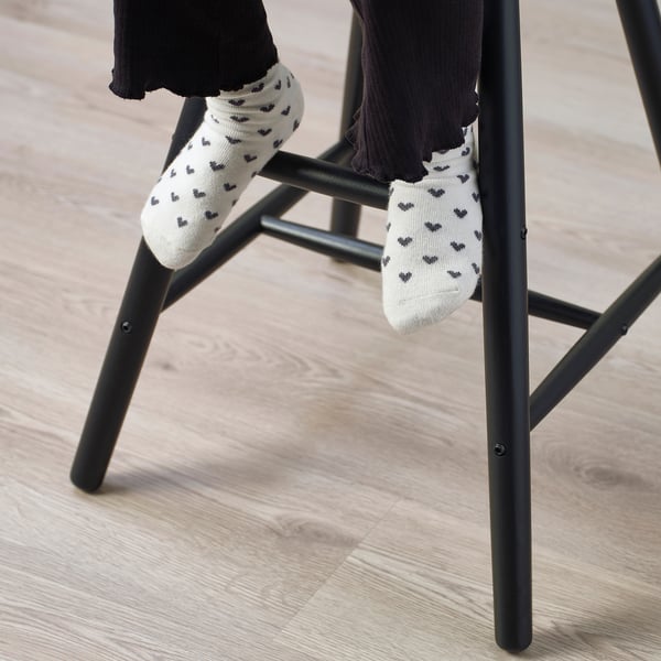 AGAM junior chair, black, 41x79x43 cm