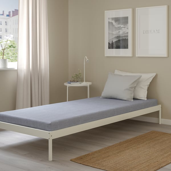 ÅGOTNES foam mattress, firm/light blue, 90x200 cm