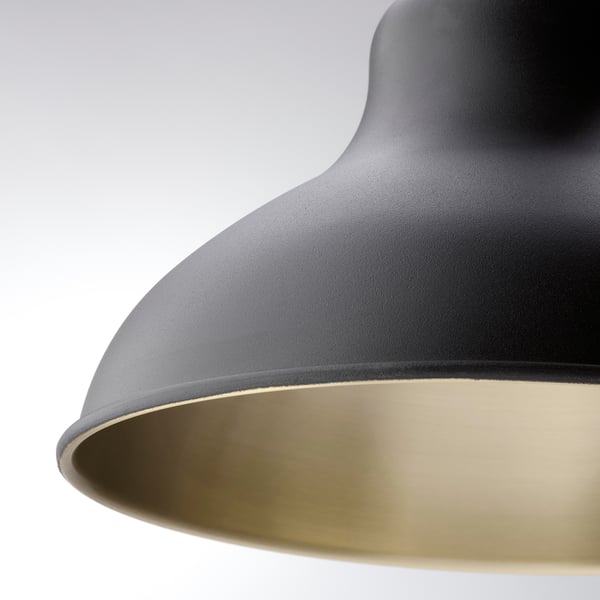 AGUNNARYD pendant lamp with 3 lamps, black, 122 cm