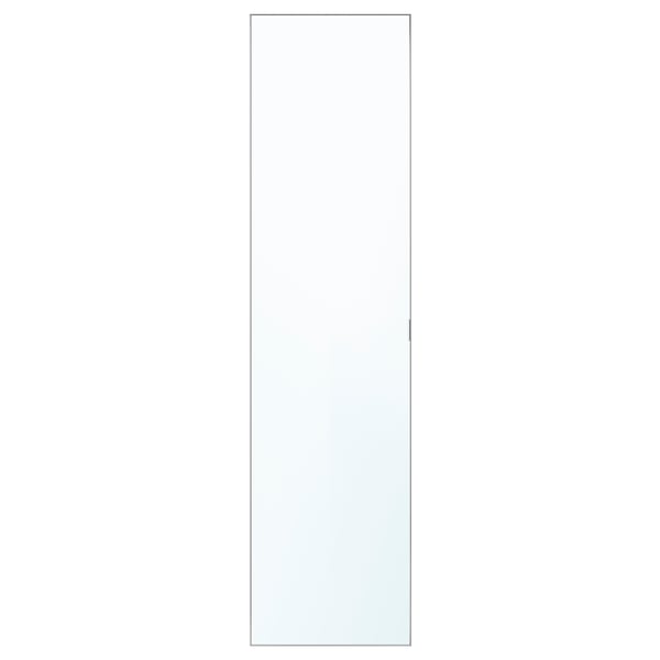 ÅHEIM door with hinges, mirror glass, 50x195 cm