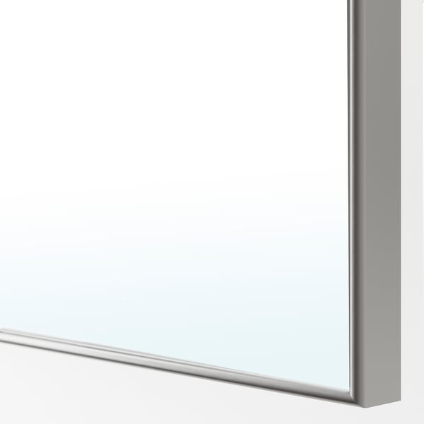 ÅHEIM door with hinges, mirror glass, 50x229 cm