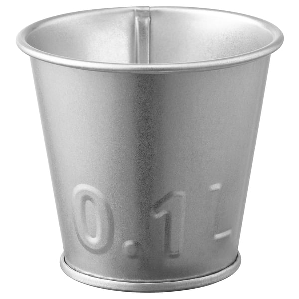 ÅKERBÄR plant pot, in/outdoor/galvanised, 6 cm