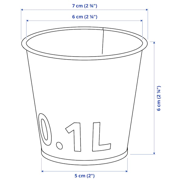 ÅKERBÄR - Planter holder, indoor/outdoor/galvanised, 6 cm