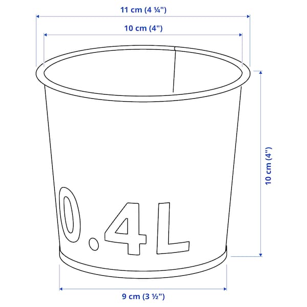 ÅKERBÄR - Plant pot, in/outdoor/dark green, 9 cm