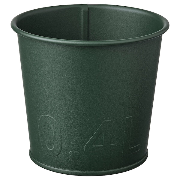 ÅKERBÄR - Plant pot, in/outdoor/dark green, 9 cm