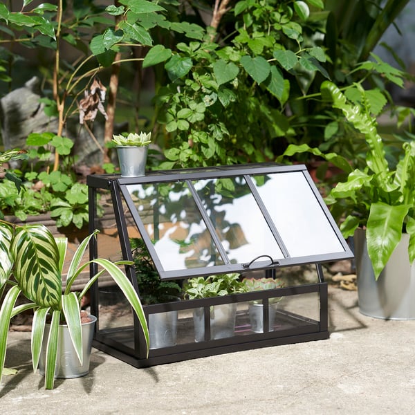 ÅKERBÄR greenhouse, in/outdoor/anthracite, 45 cm