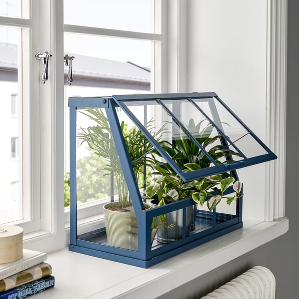 ÅKERBÄR - Greenhouse, in/outdoor dark blue, 45 cm