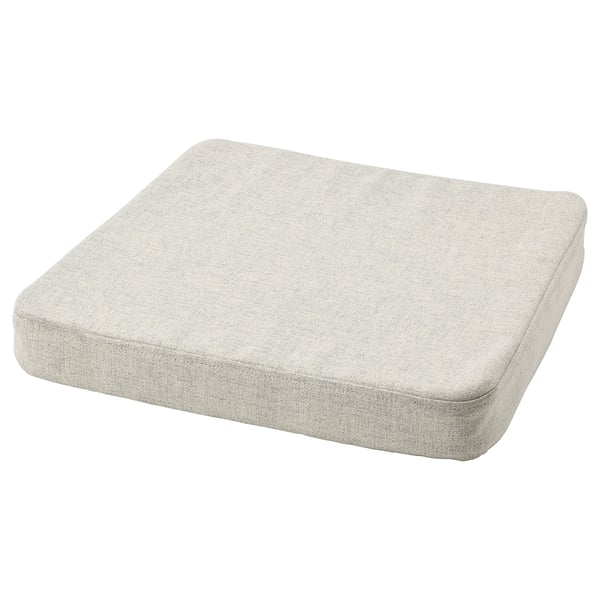 ÅKERVINDEFLY chair cushion, beige, 39/35x37x5 cm
