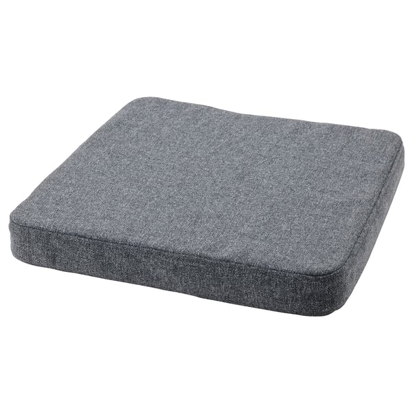 ÅKERVINDEFLY chair cushion, grey, 39/35x37x5 cm