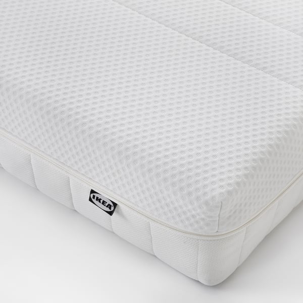 ÅKREHAMN Foam mattress, rigid, white , 180x200 cm