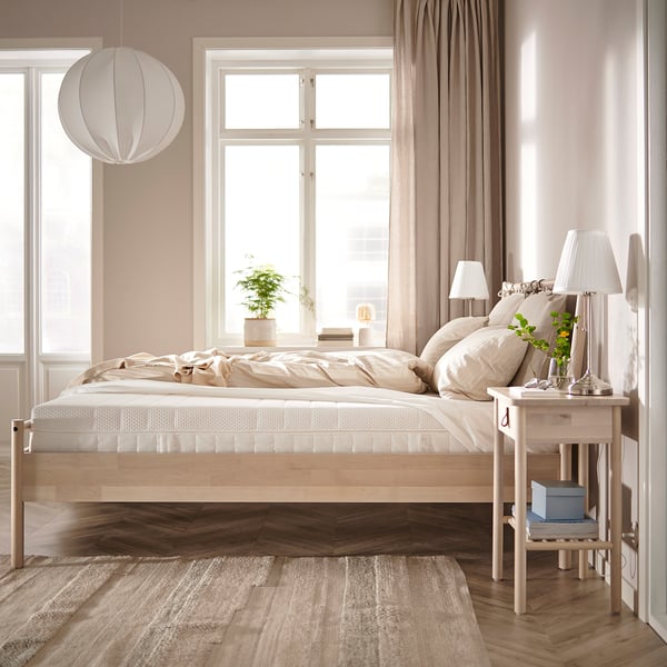 ÅKREHAMN Foam mattress, rigid, white , 180x200 cm