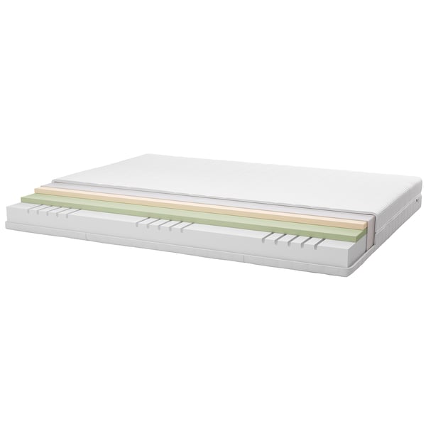 ÅKREHAMN Foam mattress, rigid, white , 180x200 cm