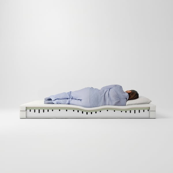 ÅKREHAMN foam mattress, medium firm/white, 80x200 cm