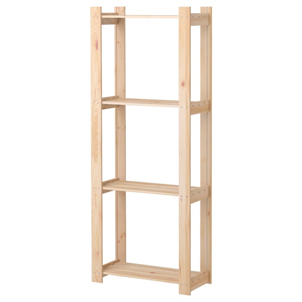 ALBERT shelving unit, pine, 64x28x159 cm