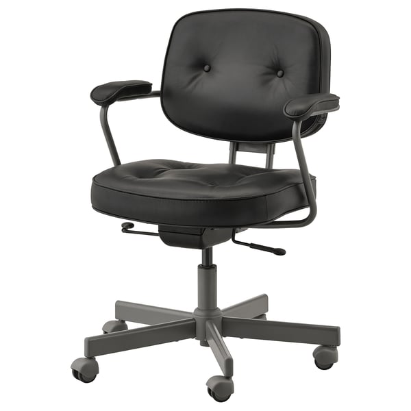 ALEFJÄLL office chair, Glose black, 64 cm
