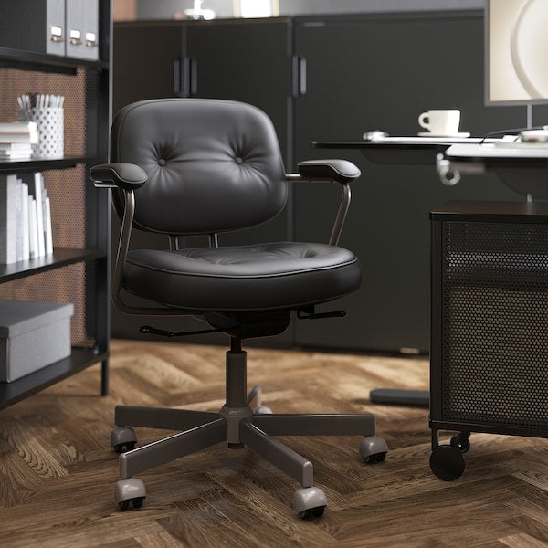 ALEFJÄLL Office Chair - Black Glose ,