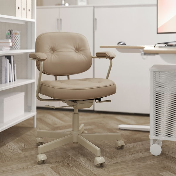 ALEFJÄLL Office Chair - Beige Grann ,