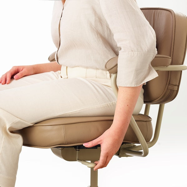 ALEFJÄLL Office Chair - Beige Grann ,