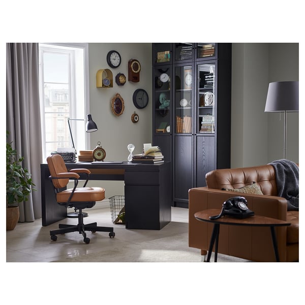 ALEFJÄLL office chair, Grann golden-brown, 64 cm