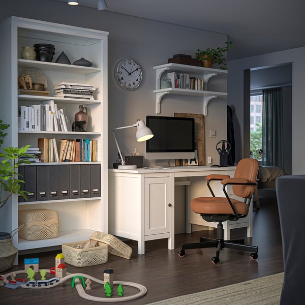 ALEFJÄLL office chair, Grann golden-brown, 64 cm
