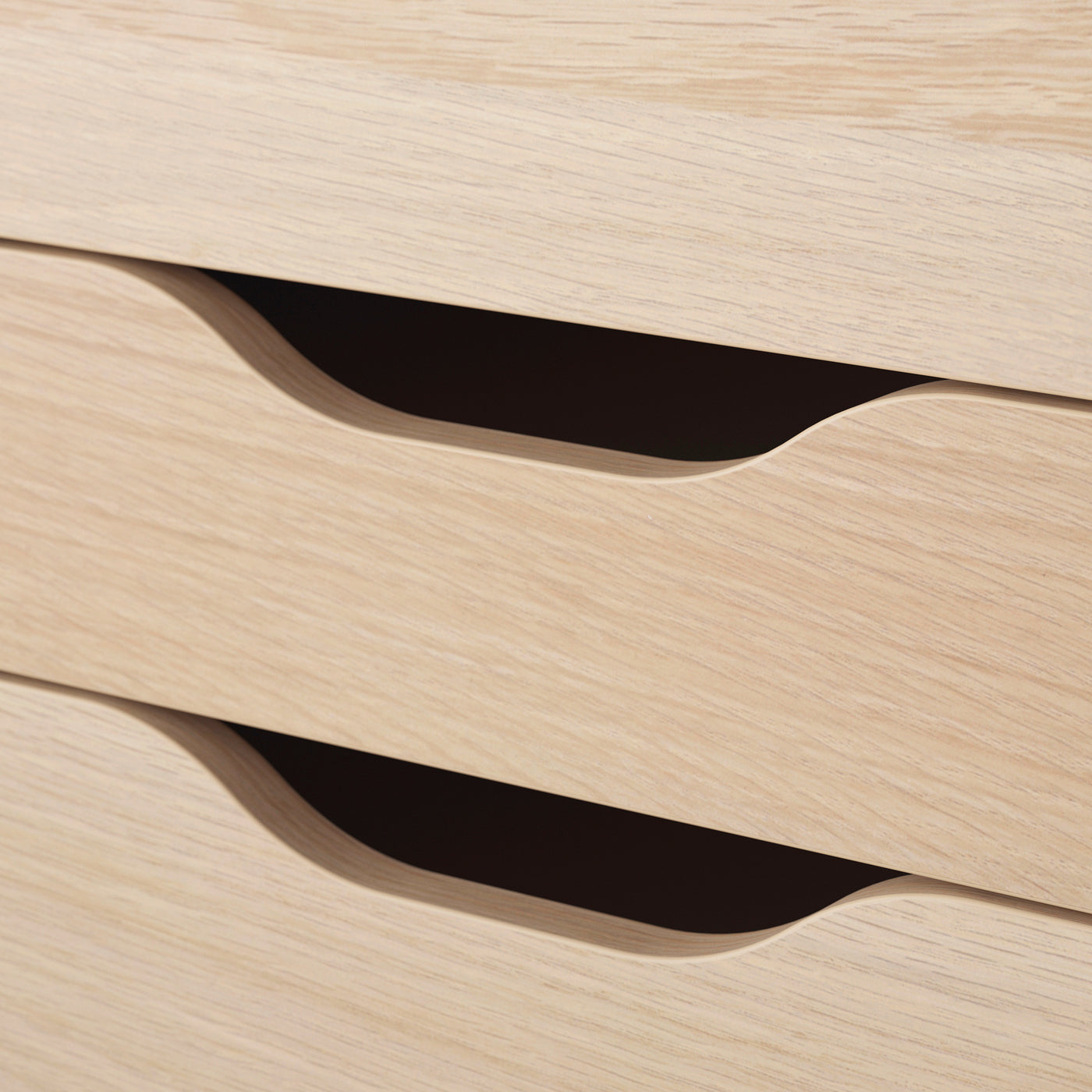 ALEX drawer unit, with insert white stained oak effect, 36x70 cm