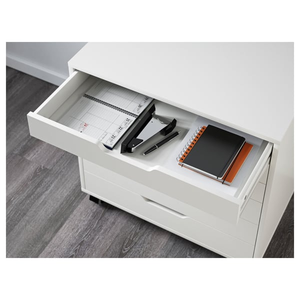 ALEX drawer unit on castors, white, 67x66 cm