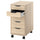 ALEX drawer unit on castors, with insert white stained oak effect/black, 36x76 cm