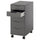 ALEX drawer unit on castors, with insert dark grey/black, 36x76 cm