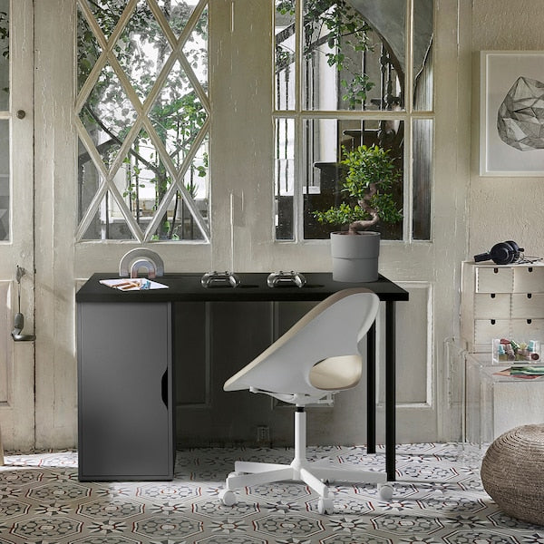 ALEX storage unit, dark grey, 36x70 cm