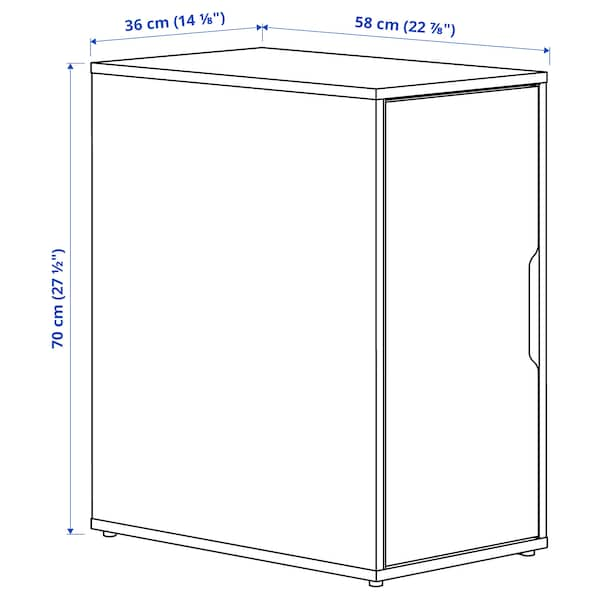 ALEX - Storage element, black/brown, , 36x70 cm