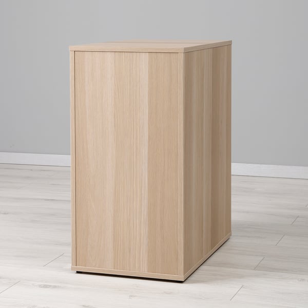 ALEX storage unit, white stained/oak effect, 36x70 cm