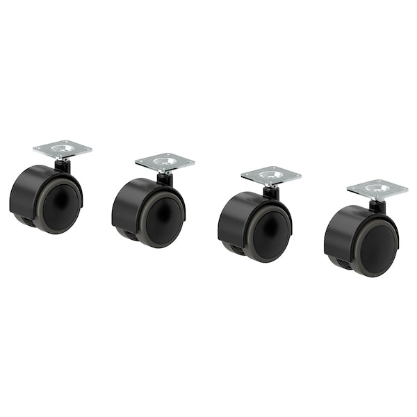 ALEX castor, black, 50 mm, 4 pack