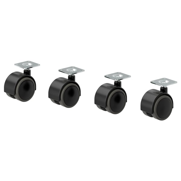 ALEX castor, black, 50 mm, 4 pack