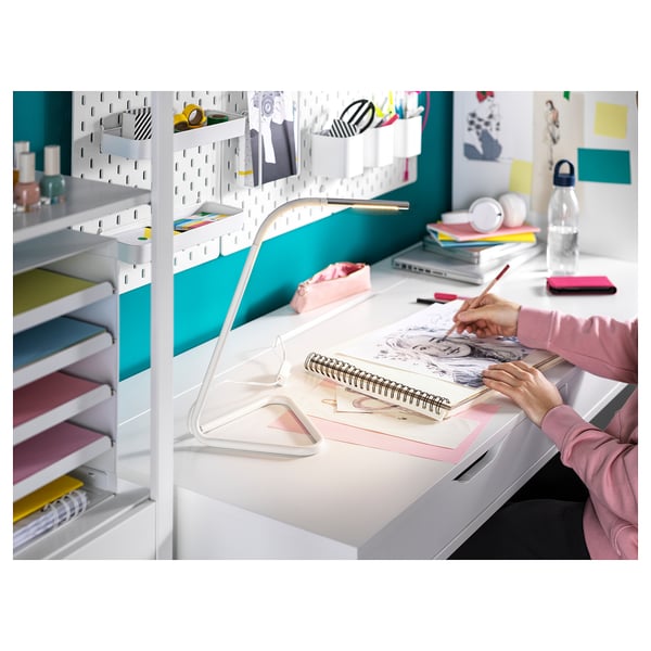 ALEX desk, white, 132x58 cm