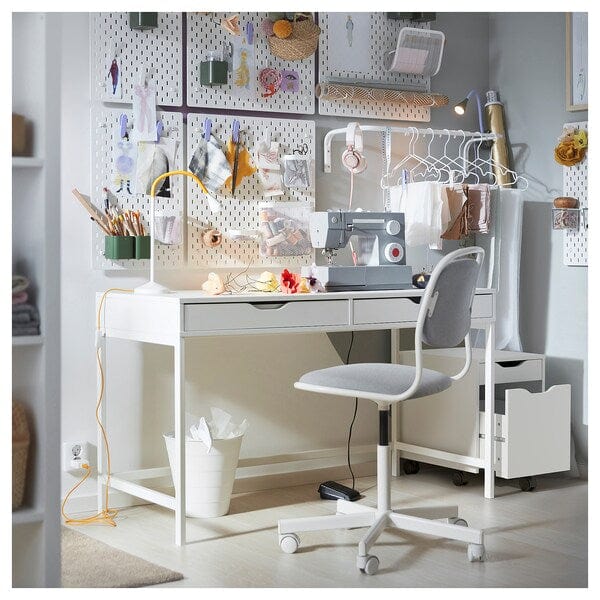 Ikea ALEX - Desk, white, 132x58 cm