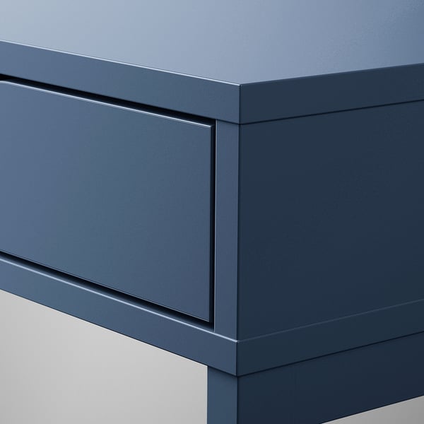 ALEX - Desk, blue-black,132x58 cm