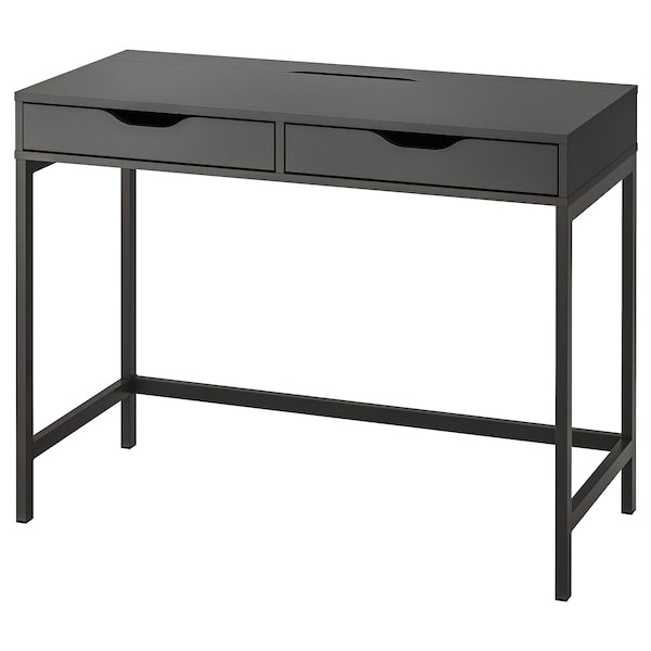 ALEX - Desk, dark grey, 100x48 cm