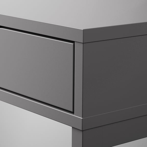ALEX desk, dark grey, 132x58 cm